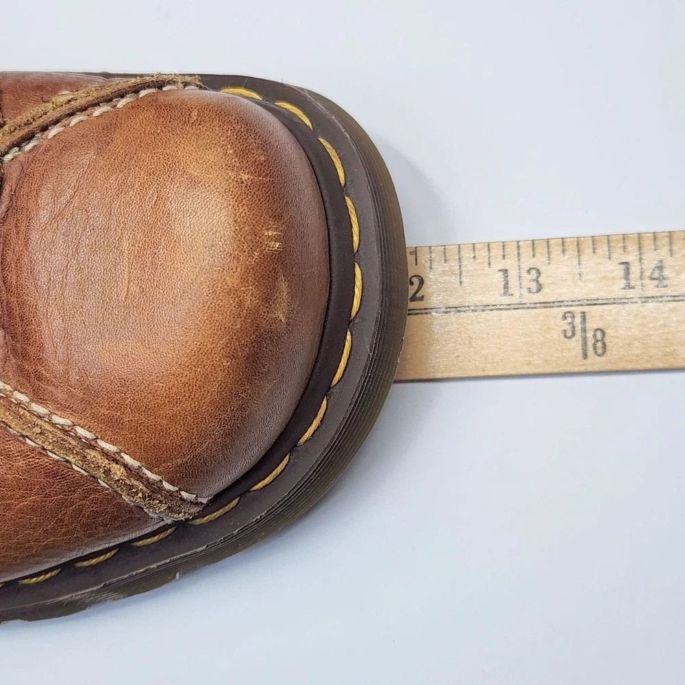 Dr. Martens Shoes Mens Size 10 Brown Leather Lace Up Chunky Sole Casual 11306
